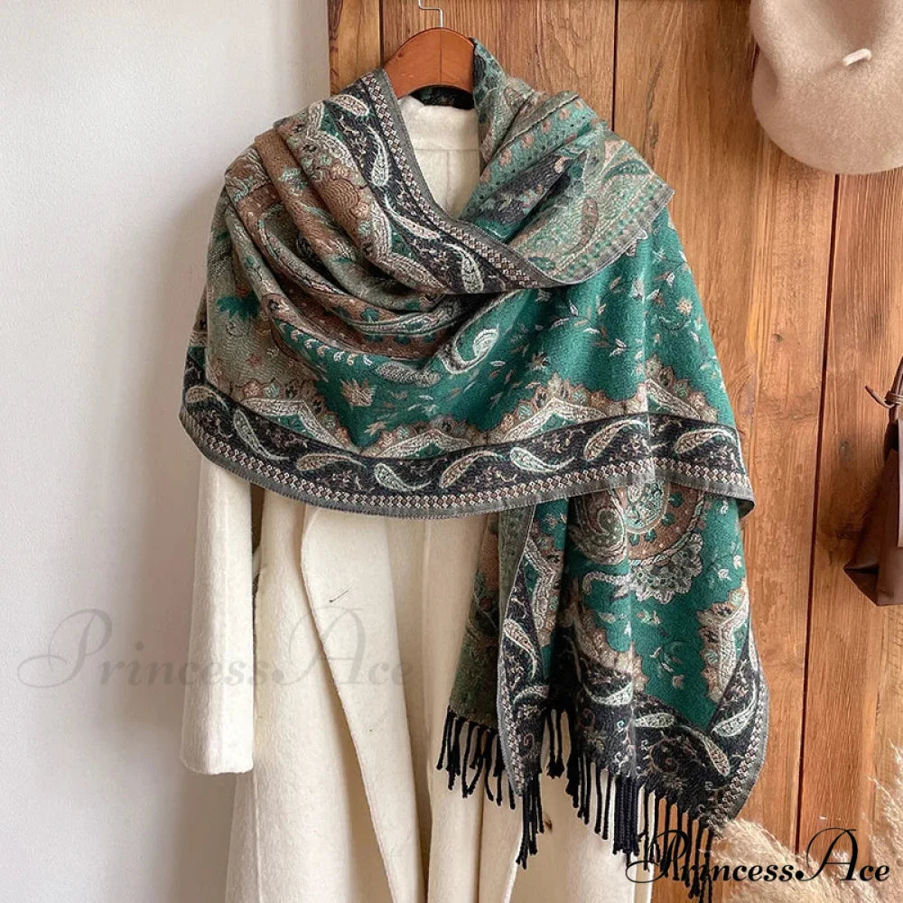 Fringe Cover Cashmere Pashmina Wrap Color10 scarf-241228