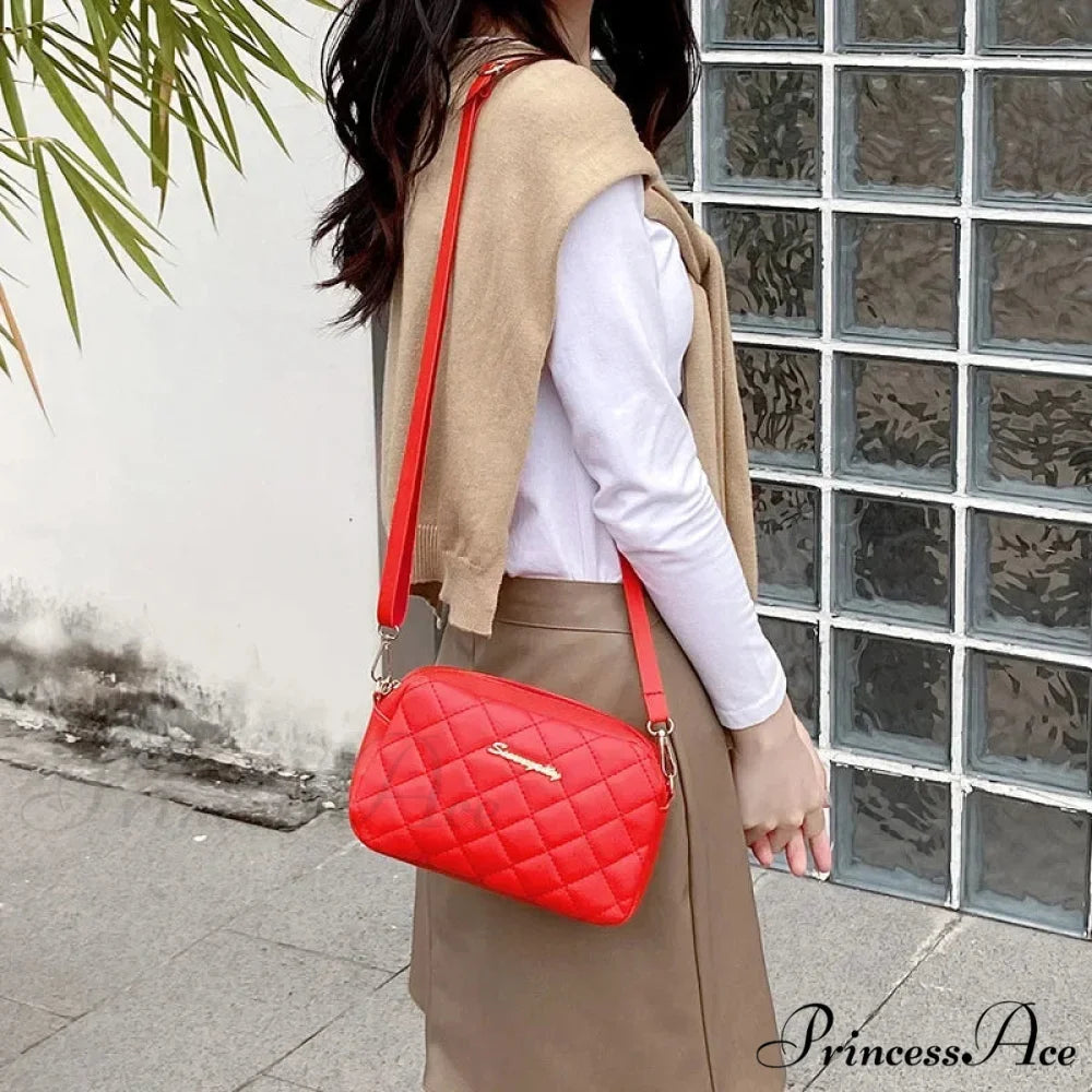 Fringe Stitching Camera Crossbody Bag crossbody-250126