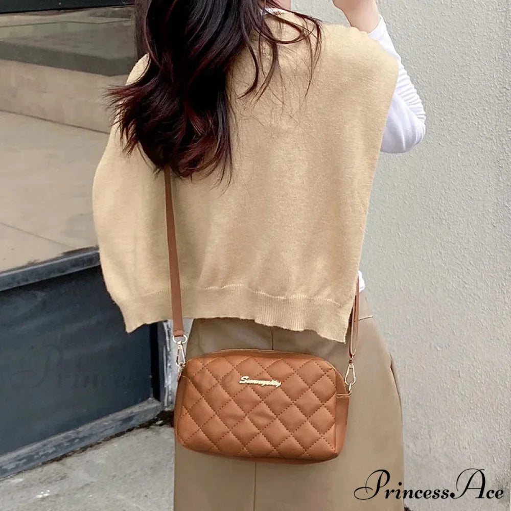 Fringe Stitching Camera Crossbody Bag crossbody-250126