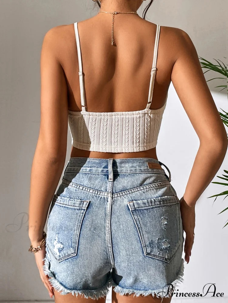 Fringe Trim Cami Top