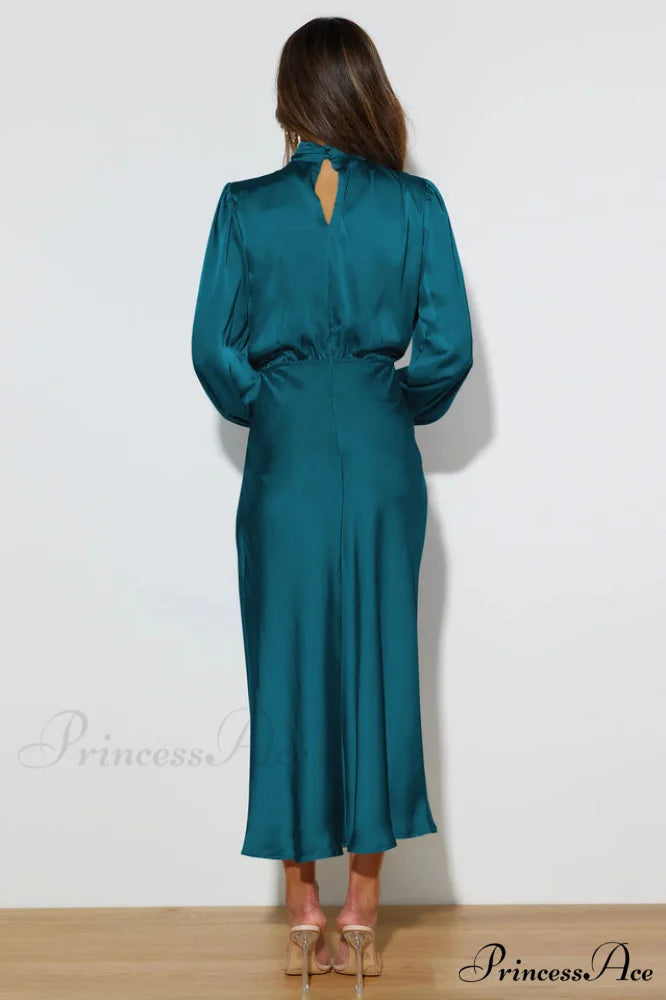 From The Source Charming High Neck Bridal Dress