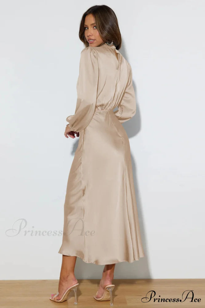 From The Source Charming High Neck Bridal Dress