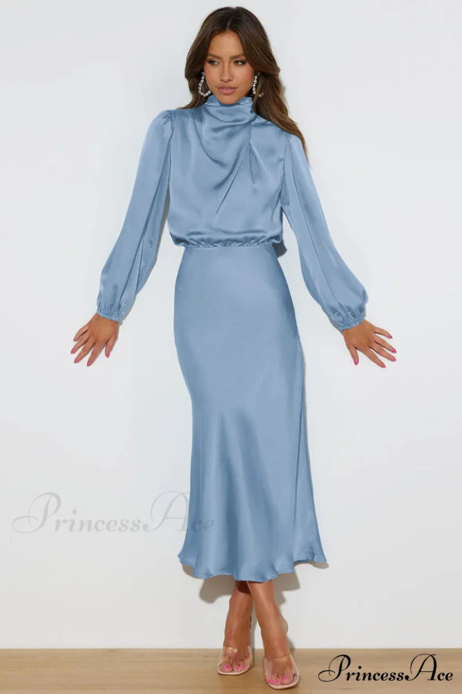 From The Source Charming High Neck Bridal Dress