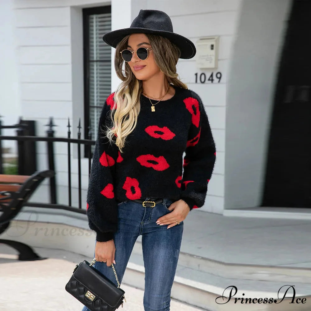 Fur Crochet Handmade Jumper swraters-241228