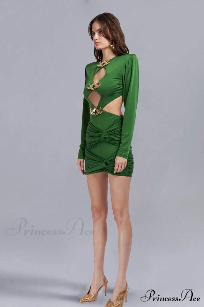 Galla Mini Dress Charming With Silver Birds