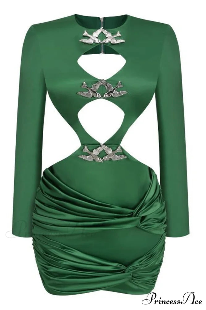 Galla Mini Dress Charming With Silver Birds