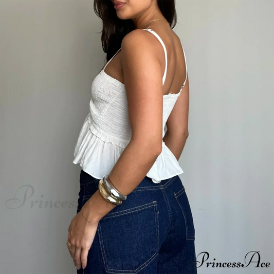 Gathered Sweetheart Crop Top croptop-250223