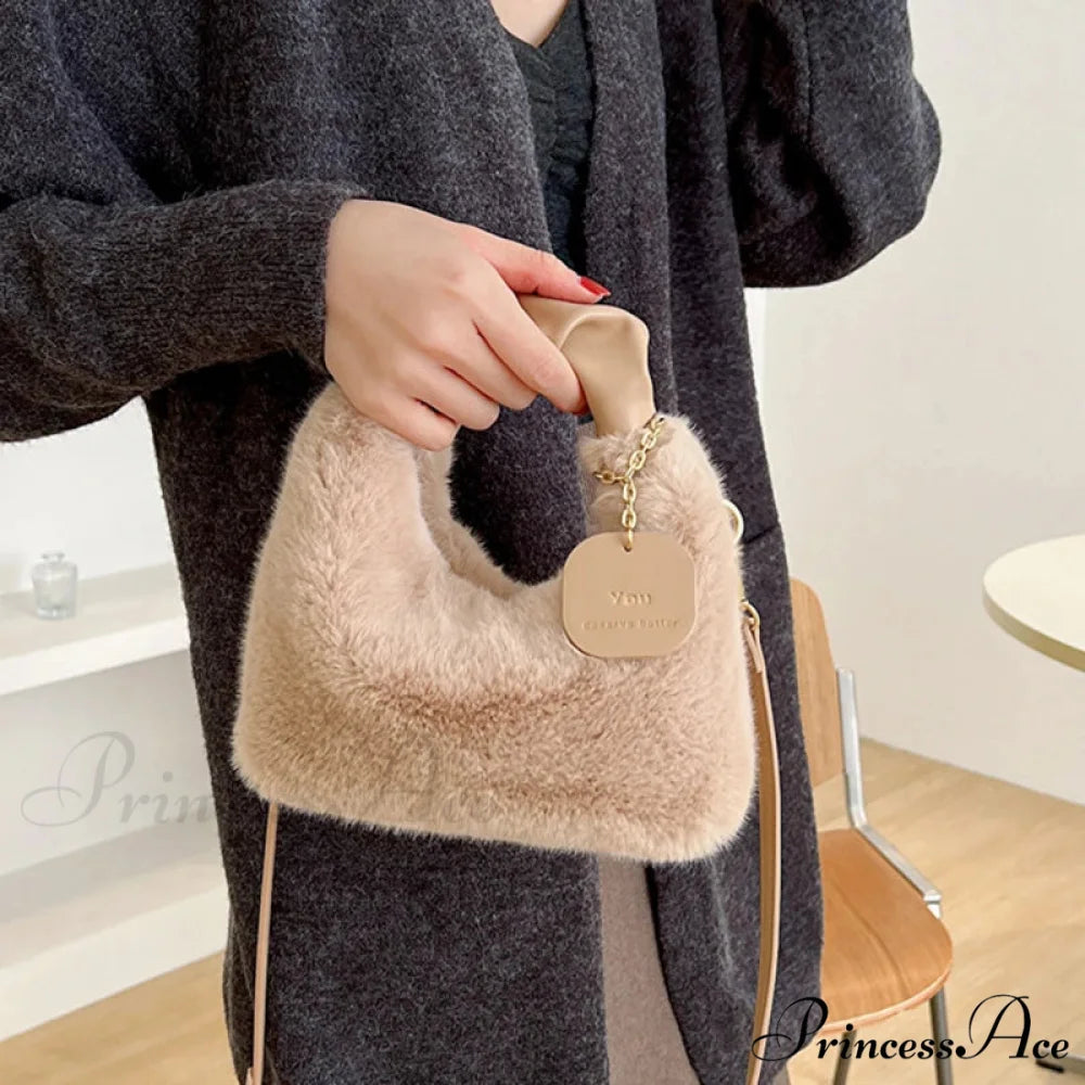 Gentle Fluffy Basic Crossbody Handbag Women’s Bag handbag-250126