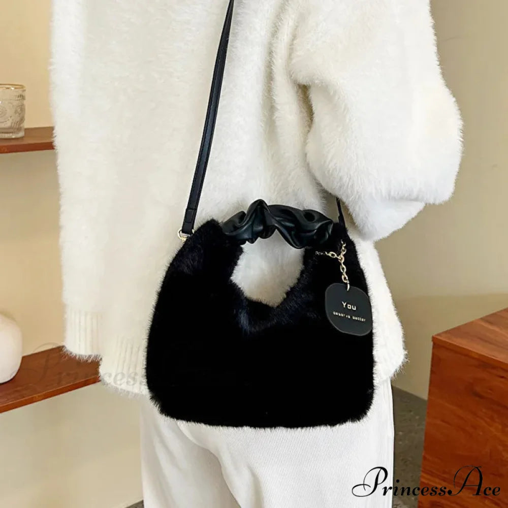 Gentle Fluffy Basic Crossbody Handbag Women’s Bag handbag-250126
