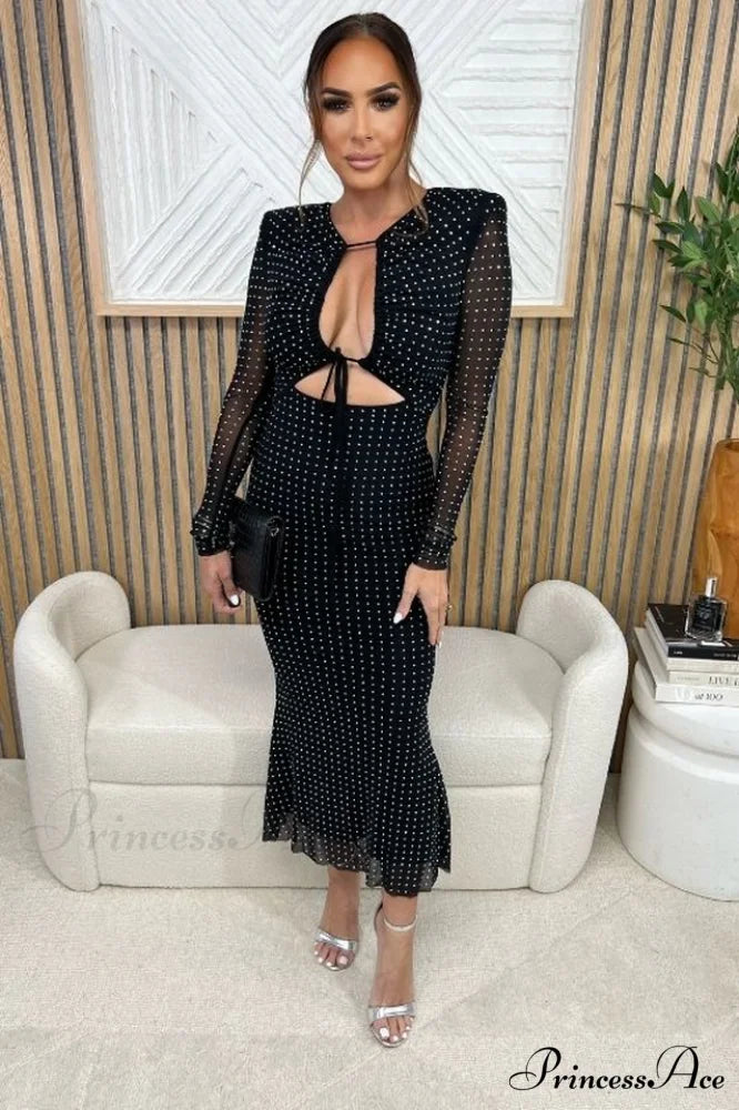 Georgia Sparkle Stylish Midi Dress