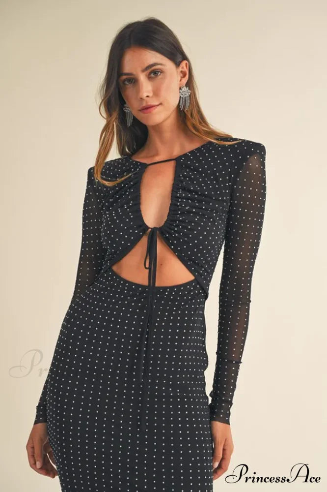 Georgia Sparkle Stylish Midi Dress