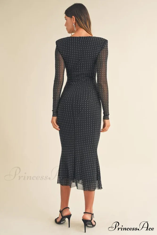 Georgia Sparkle Stylish Midi Dress