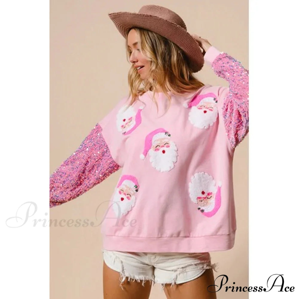 Glitter Patchwork Vintage Harajuku Slim Streetwear Christmas Hoodie pik 1 / S Christmas Hoodies-L