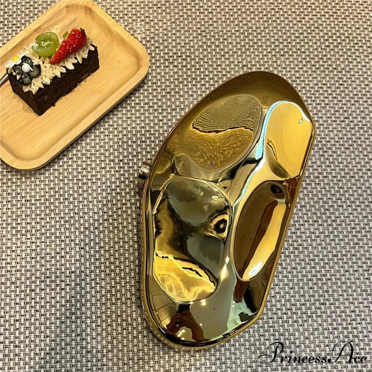 Gold Acrylic Evening Purse Designer Wedding Bag Gold / (20cm clutchbag-250126