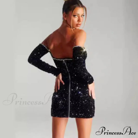 Graceful Stitched Butterfly Crystal Chain Prom Gown promdress-250223