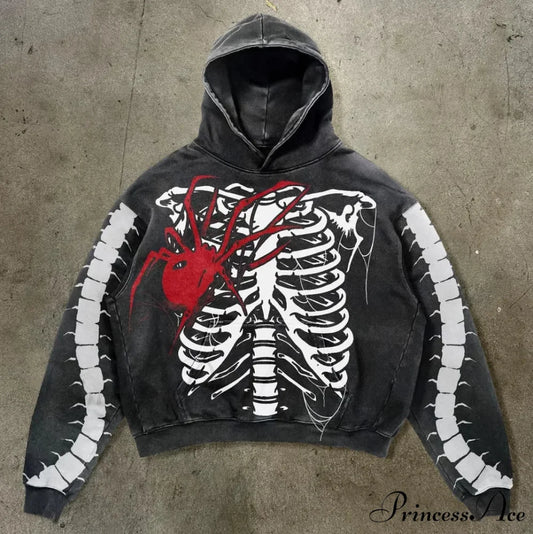 Graphic Cotton Hoodie black 2 / S hoodies-241228