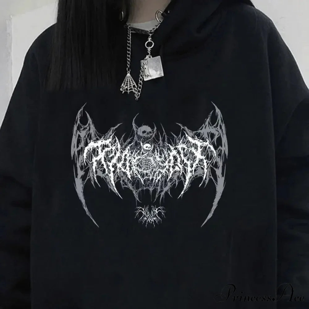 Graphic Extended Sleeve Hoodie hoodies-241228