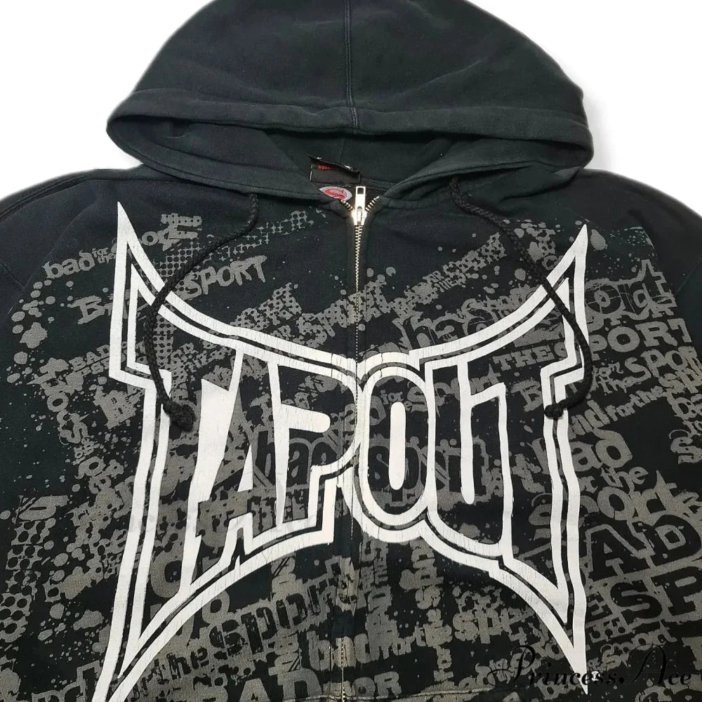 Graphic Zipper Hoodie hoodies-241228