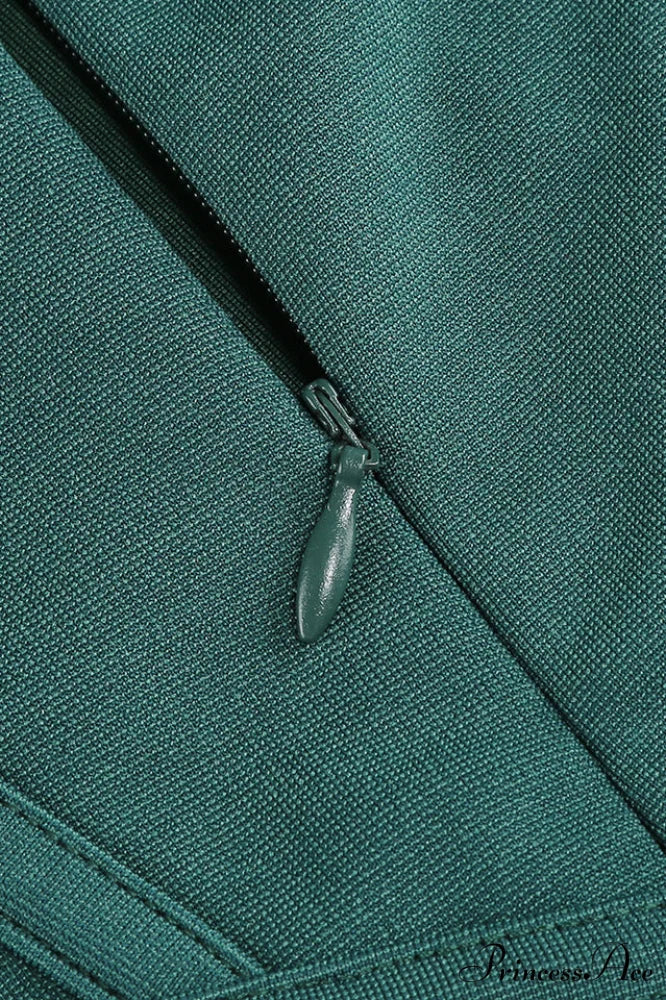 Green Celestina Stylish Draped Maxi Dress
