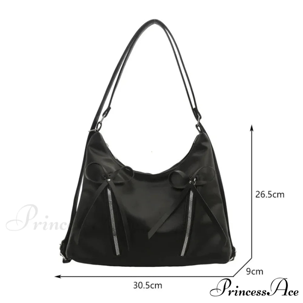 Grey Arch Synthetic Leather Shoulder Bag shoulder-250126
