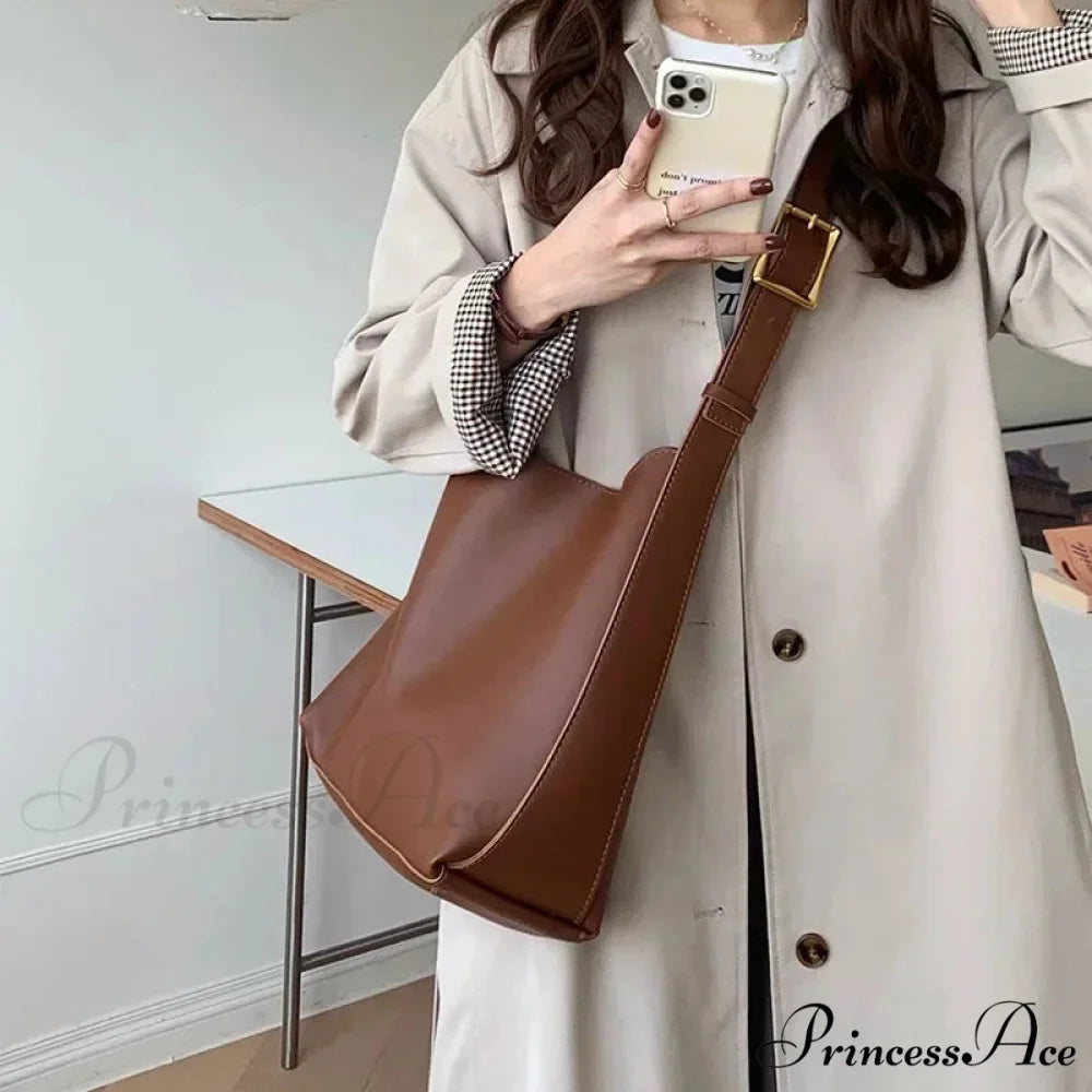 Grey Folded Cinched Shoulder Purse shoulder-250126