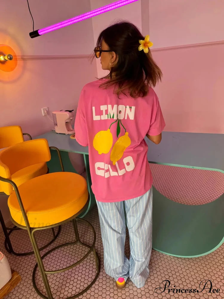 Harajuku Dark Yellow Graphic T-shirt t-shirt-250223