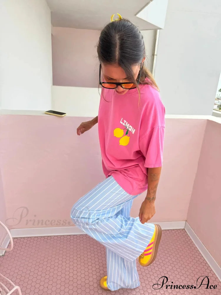 Harajuku Dark Yellow Graphic T-shirt t-shirt-250223