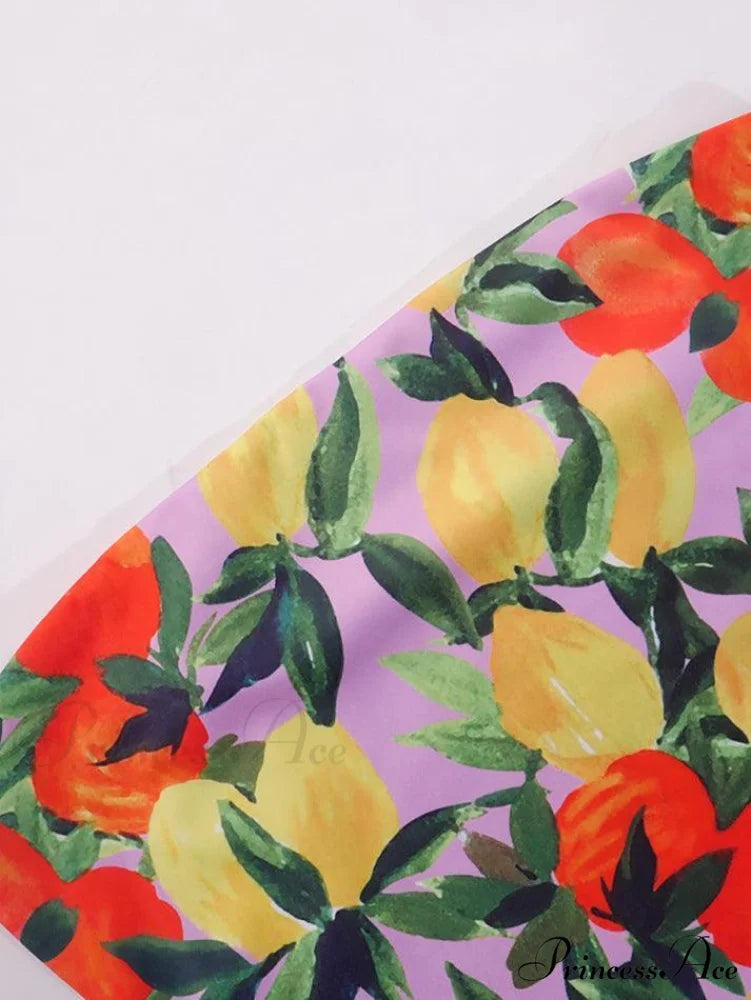 Hawaii Scene Graceful Printed Crop Top