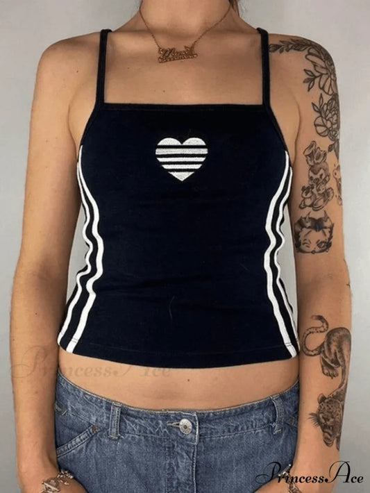 Heart Decor Graceful Cuff Earring Black / S