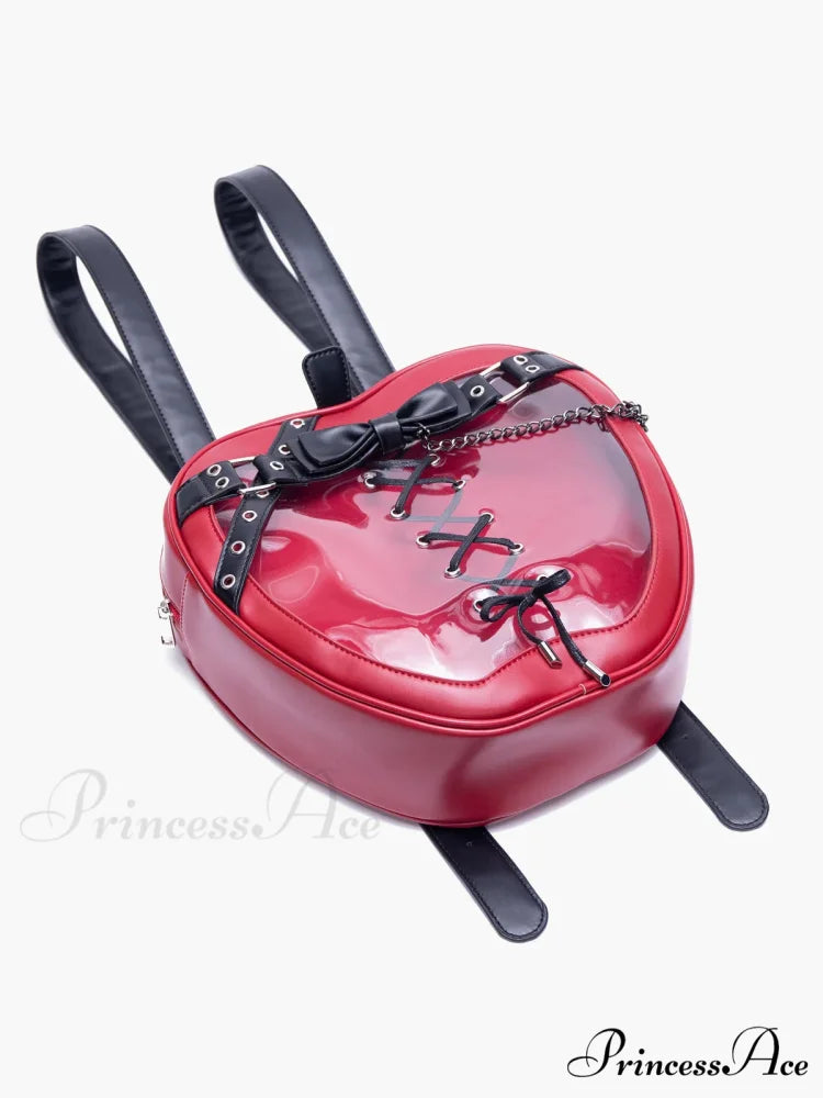 Hiatus Dark Belt Chain Apple Shoulder Gothic Strap Bow Backpack Bag
