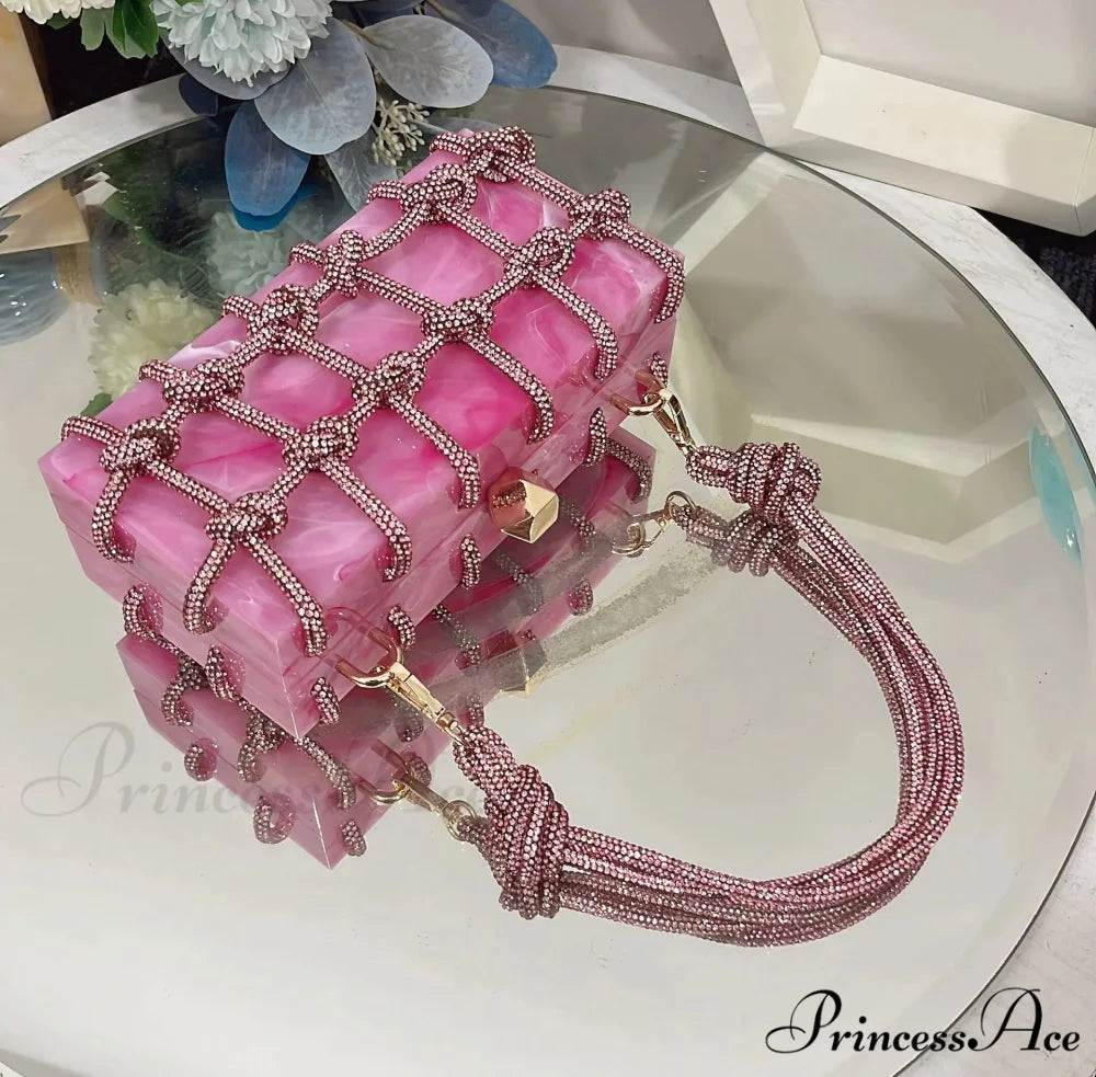 High-end Acrylic Gemstones Evening Clutch Marriage Bag color1 clutchbag-250126