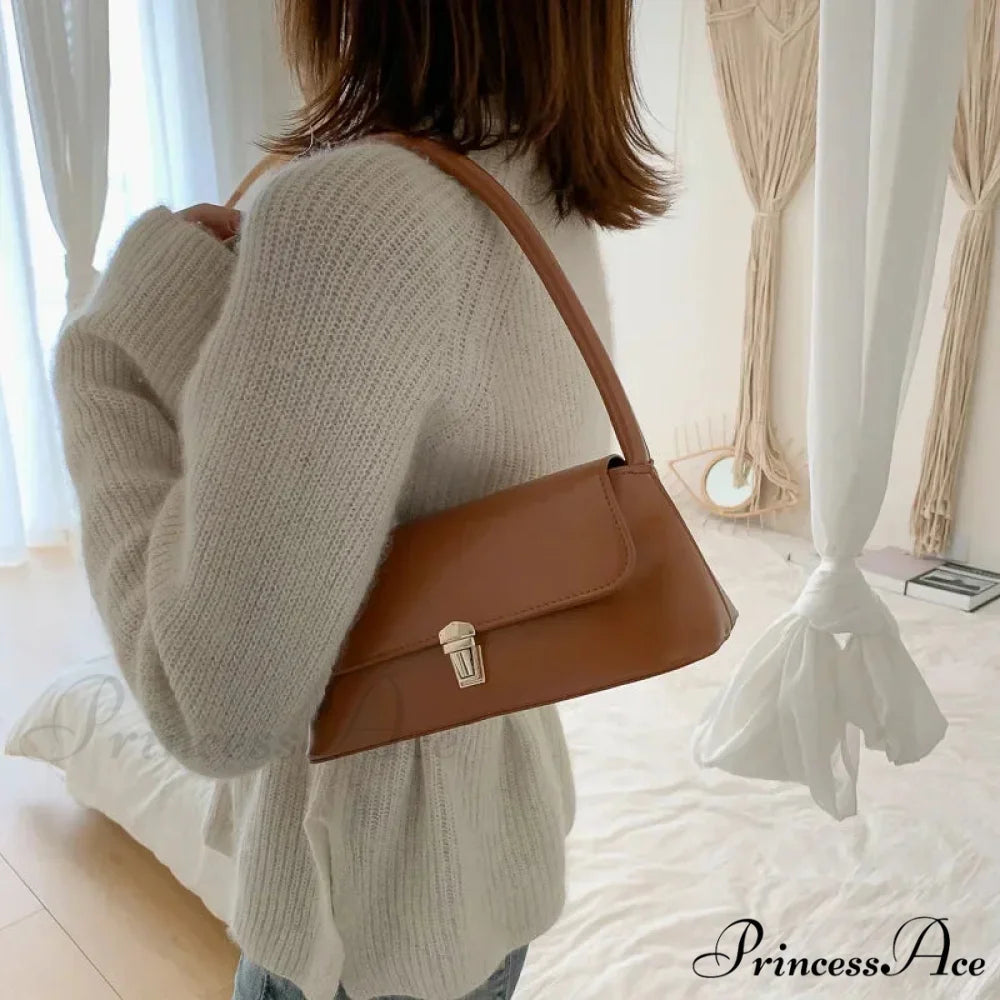 High-end Brand Solid Color Crossbody Purse shoulder-250126