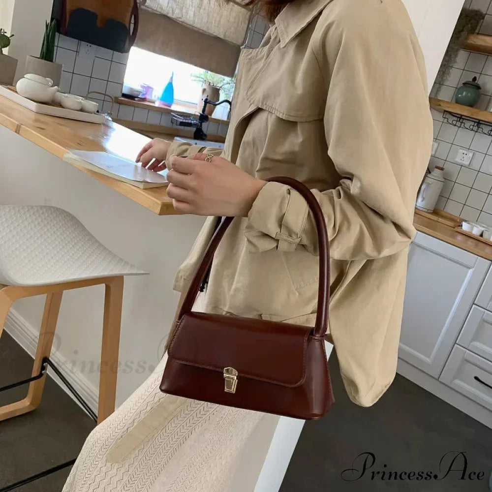 High-end Brand Solid Color Crossbody Purse shoulder-250126