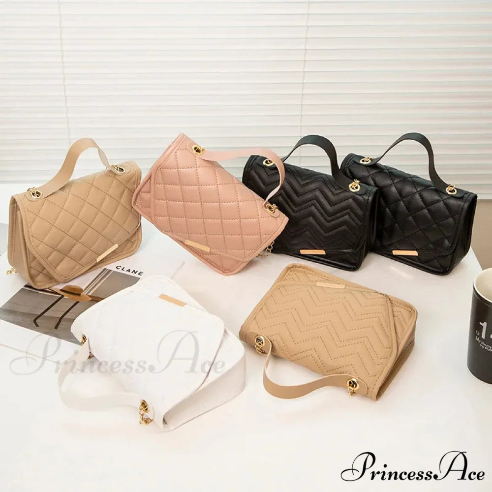 High-end Messenger Stitching Fashion Chain Crossbody Purse handbag-250126