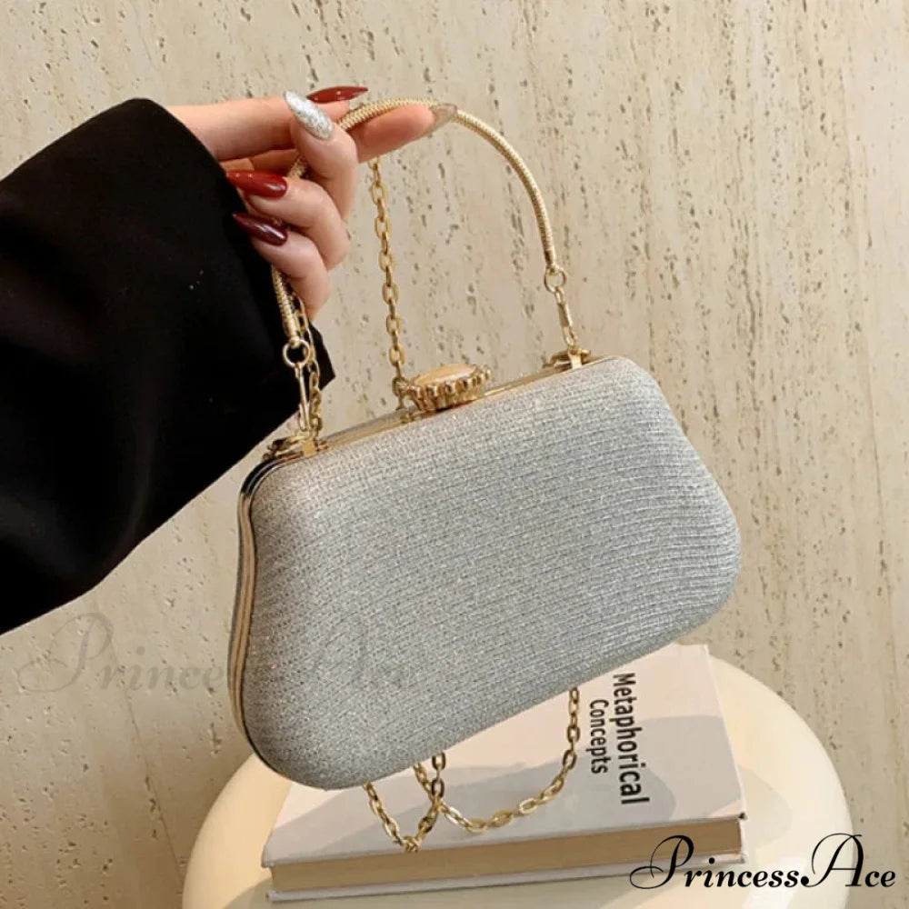 High-end Stylish Evening Sparkle Wedding Clutch Purse handbag-250126