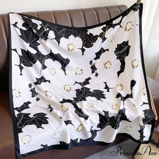 High-end Twill Silk Square Headband Scarf scarf-241228