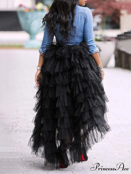 High Low Hem Trendy Loose Shirt Top