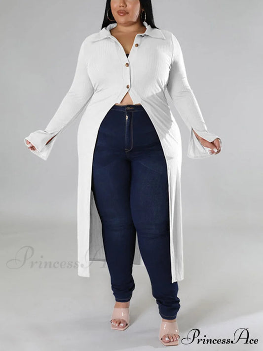 High Low Sequin Trendy Maxi Cocktail Dress White / L