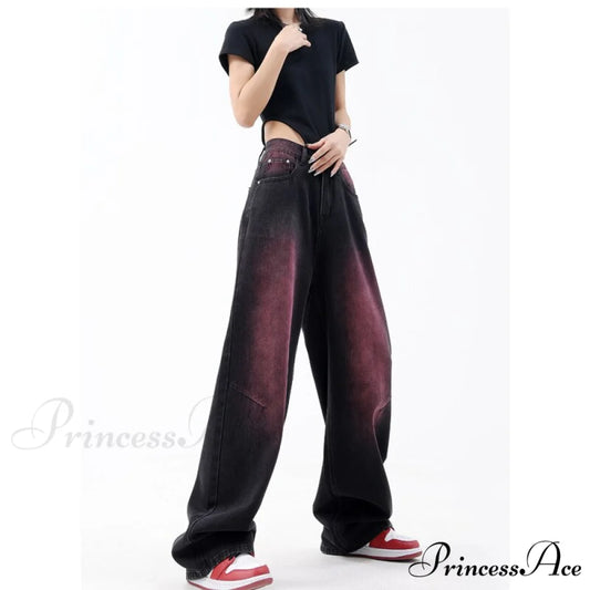 High Waist Baggy Wide Leg Pants Street Fashion
