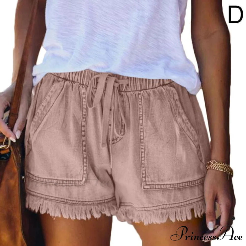 High Waisted Large Size XXL Short Pink / XS