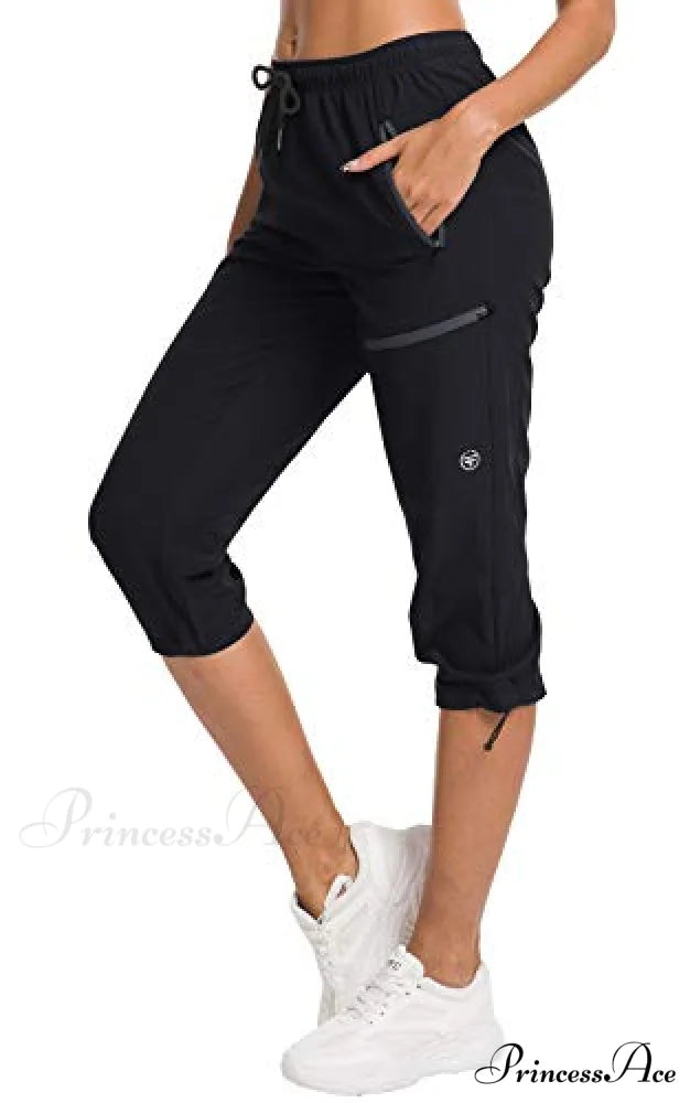 Hiking Capris Pants Outdoor Quick Dry Cargo Cropped Pants