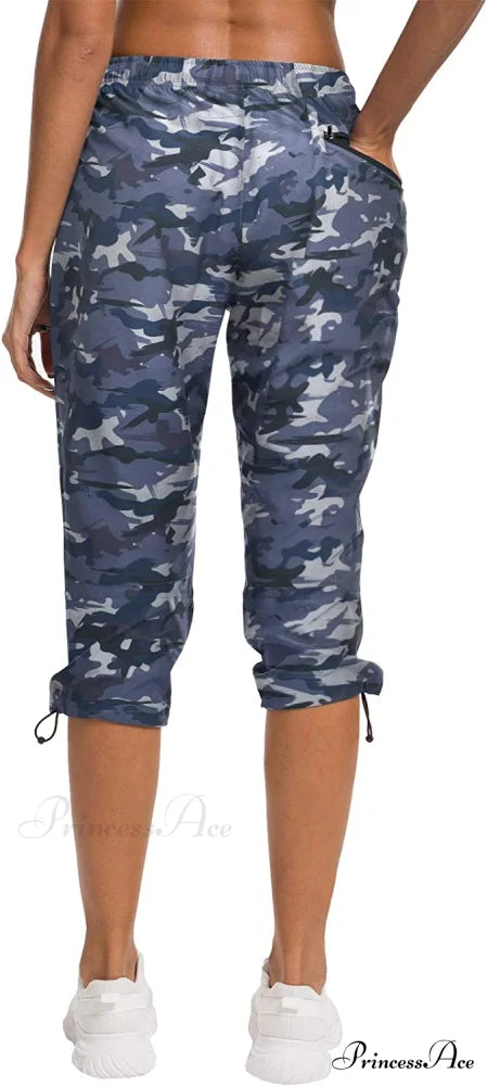 Hiking Capris Pants Outdoor Quick Dry Cargo Cropped Pants