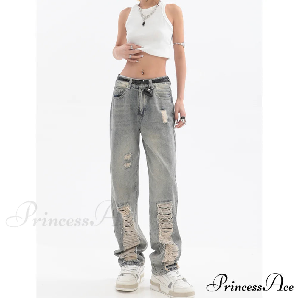 Hip Hop Ripped Baggy Jeans