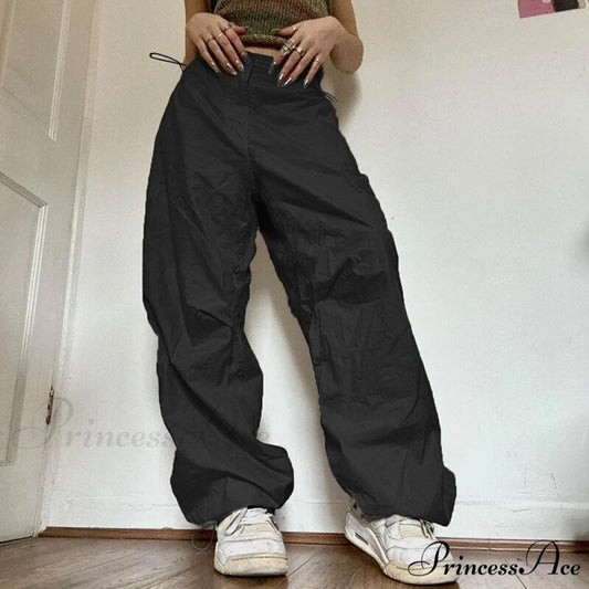 Hiphop Pockets Sweatpants Vintage Spice Girls Black / S