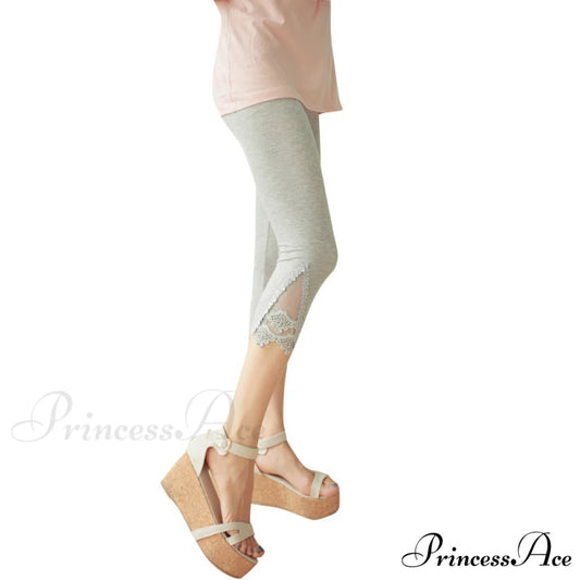 Hollow Lace Stretch Leggings