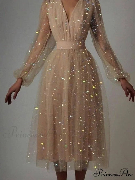 Hollow Office Warm-Season Gown Design Lady Gown V-Neck Women Party Full-Length Sexy Pattern Out Fashion Dress 01