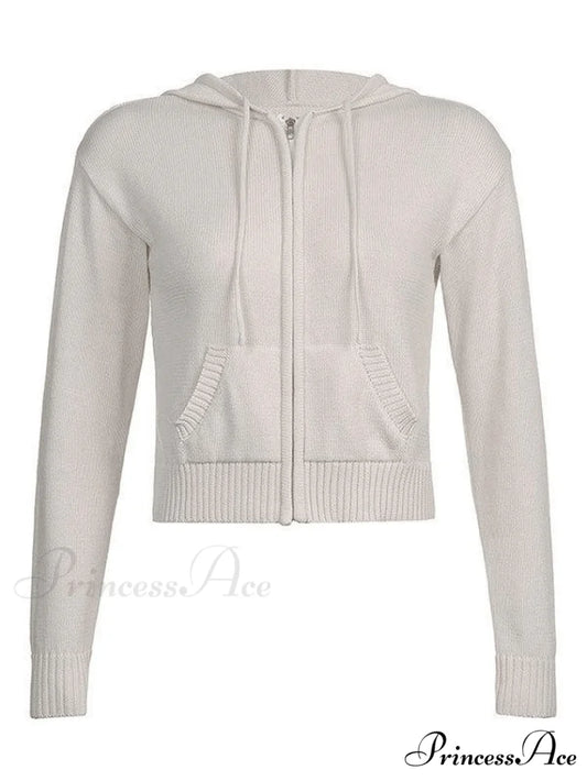 Hooded Crochet Knit Trendy Cropped Tank Top