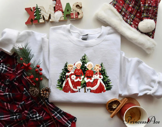 Hot Sale White Movie Song Girl Gifts Women Christmas Hoodie WHITE / S Christmas Hoodies-L