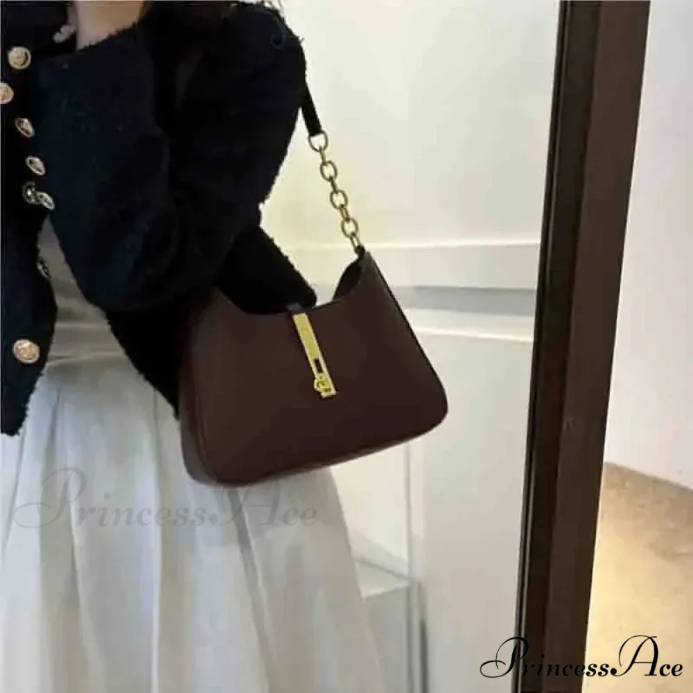 Imitation Suede Retro Traveler Shoulder Bag Coffee / 26.5x6x15.5cm shoulder-250126