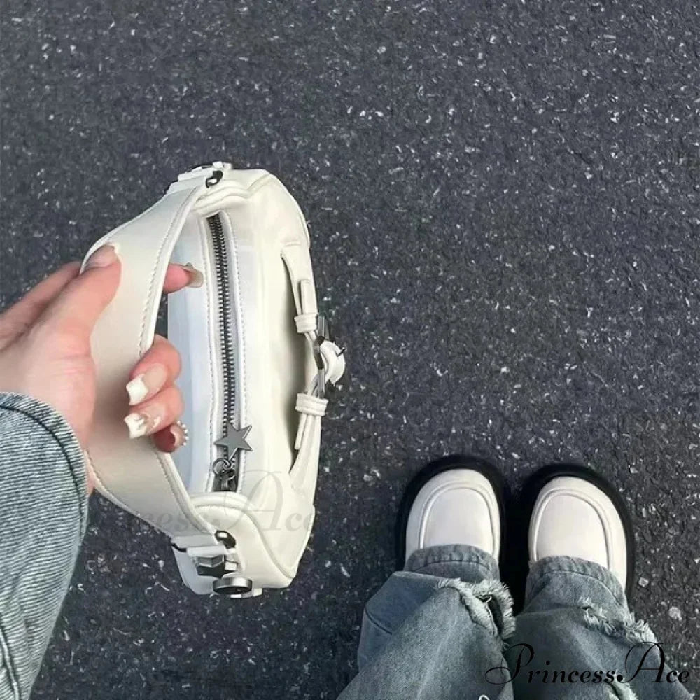 Informal Adorable Ivory Star Shoulder Purse shoulder-250126